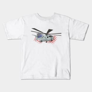 Military CH-53E Helicopter Kids T-Shirt